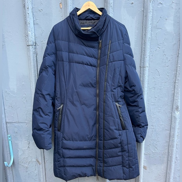 Oxygen Navy 3/4 length Parka, size XXL - Picture 3 of 13